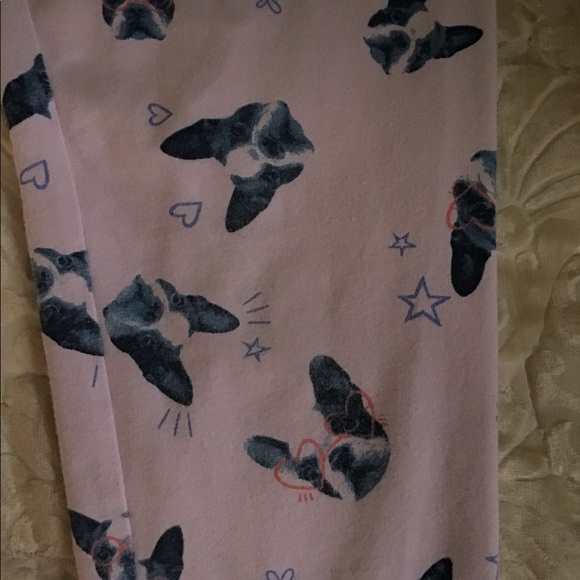 Cat and Jack leggings girls large 10/12 pink dogs - Picture 3 of 6